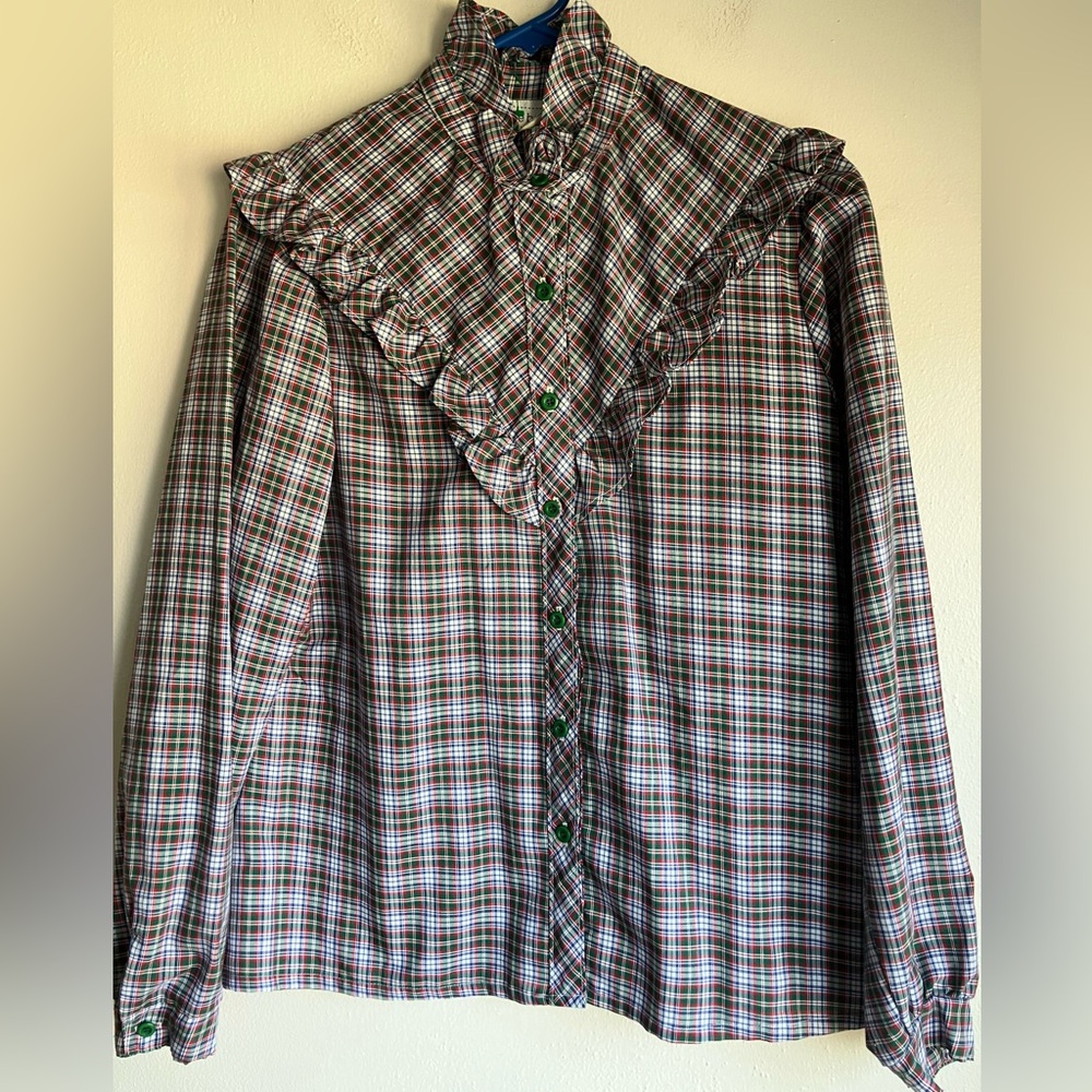 1980’s Carrie Beene Polyester Blouse